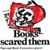 books scared them, national books committe poster