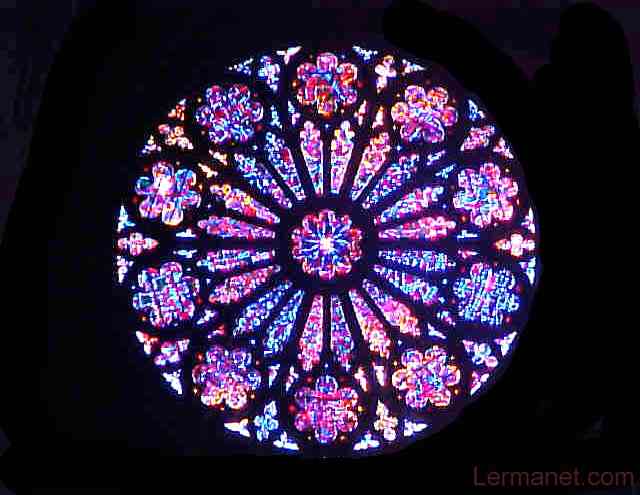 Image of stained glass window at the National Cathedral in Washington DC (c) lermanet.com