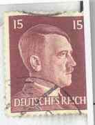 Image of German Postage stamp bearing Hitler's image