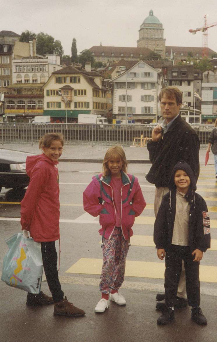 Creed Pearson and kids in europe