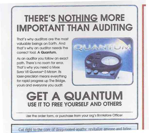 image of a (c) RTC  advertisement for Scientology's E-meter