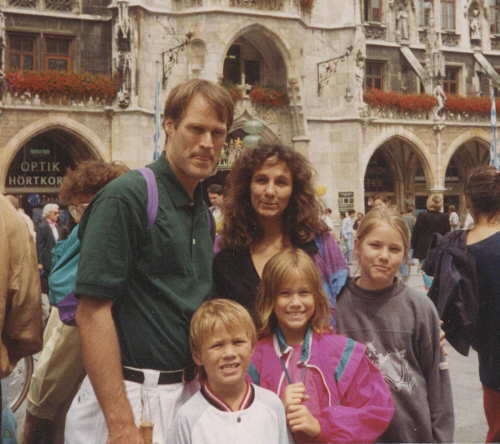 Pearson Family in Munich, Germany with Kirsten Renker's