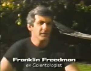 Frank Friednman states Scientology is NOT a religion, that the religious angle was contrived