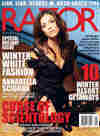 thumbnail of
december-january edition of razor magazine with article - The Curse of Scientology