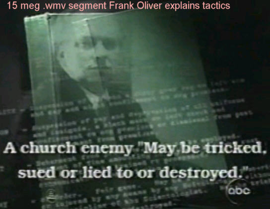 ex-member frank oliver describes tactics used by Scientology against its critics