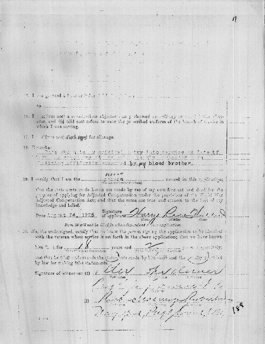 7. Navy service record of LRH father, Harry Ross Hubbard, available under the Freedom of Information Act from the Military records managment center, 9700 Page Blvd. St. Louis, Mo. 797 pages.